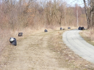 Sprzątanie brzegów Ropy - 19 marca 2016