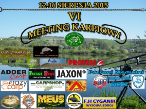 VI Meeting Karpiowy - lista startowa i mapa stanowisk